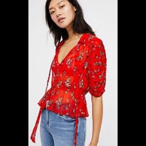 Free People Buttercup Embellished Buttondown